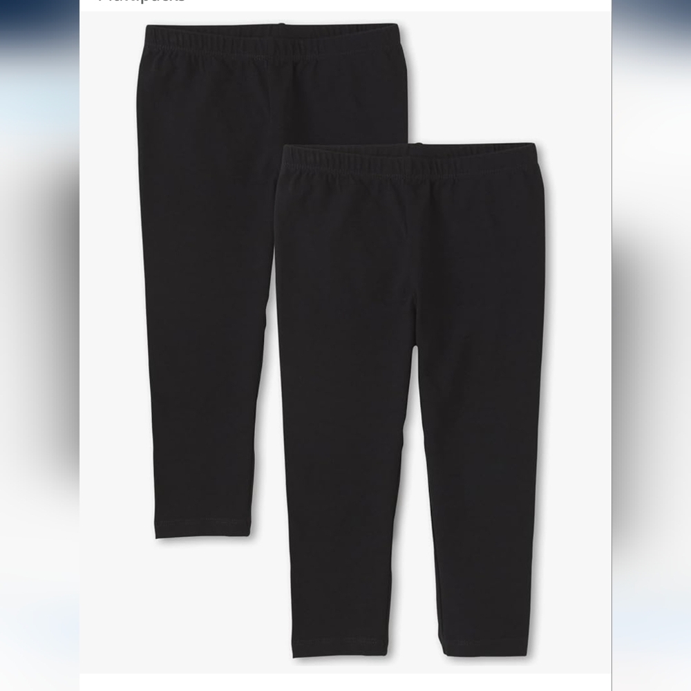 The Children’s Place Girls Capri Leggings Set Solid Black Size XXXL / 18 Plus